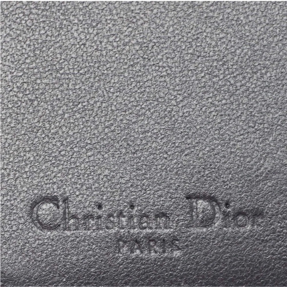RARE Dior Gold Micro Cannage Lady Dior Patent Leather Card Holder w/Box & Dusty